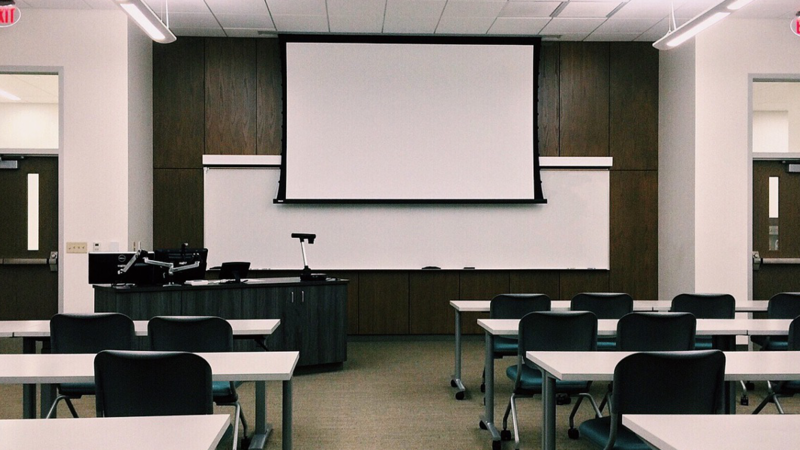 empty classroom